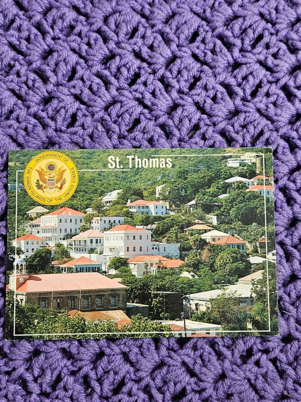 St Thomas Virgin Islands Government House Postcard